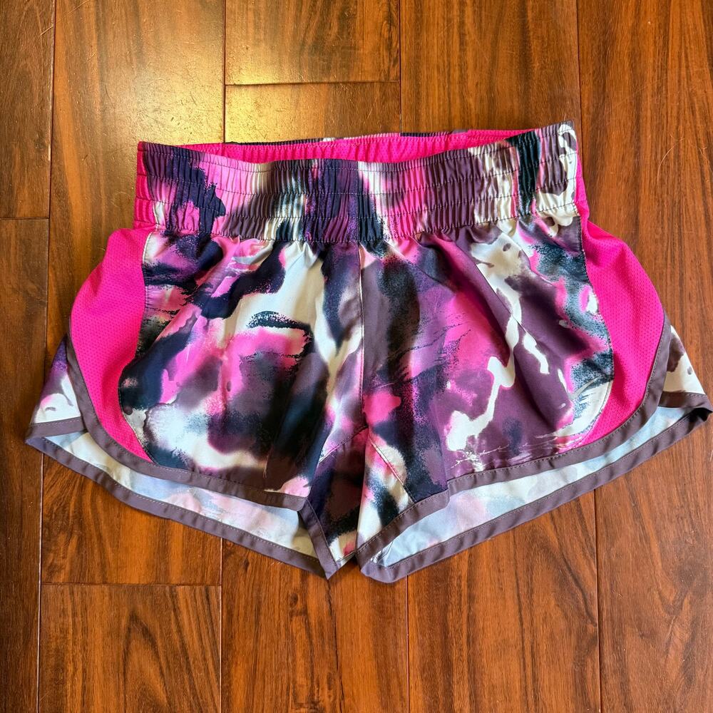 Nike Dash Dri-FIT Running Shorts Pink Purple Gray White Women's Extra Small